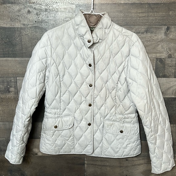 Eddie Bauer Jackets & Blazers - Quilted Gray Eddie Bauer Light Weight Puff Coat